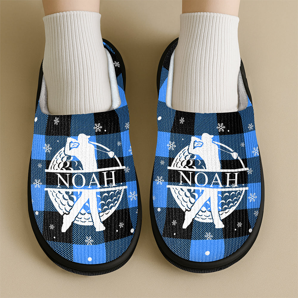 Personalized Name Golf Christmas Slippers Gift Golfer, Golf Lovers HA75 919054