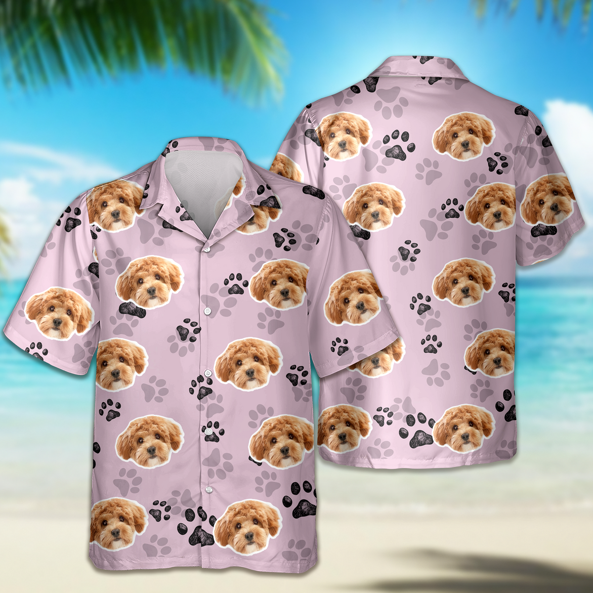 Custom Dog Face Photo Hawaii Shirt Gift For Dog Lovers CH07 911016