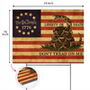 Don't Tread On Me America Flag We The People Yard Sign CH07 899148