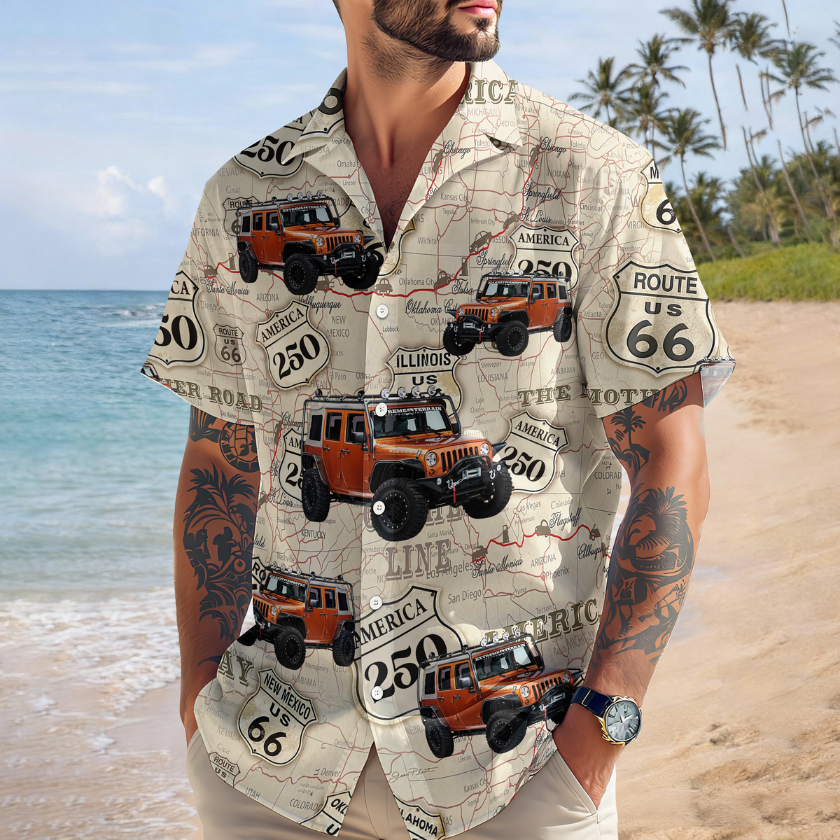 Custom Car Photo Vintage Hawaiian Shirts TH10 898679