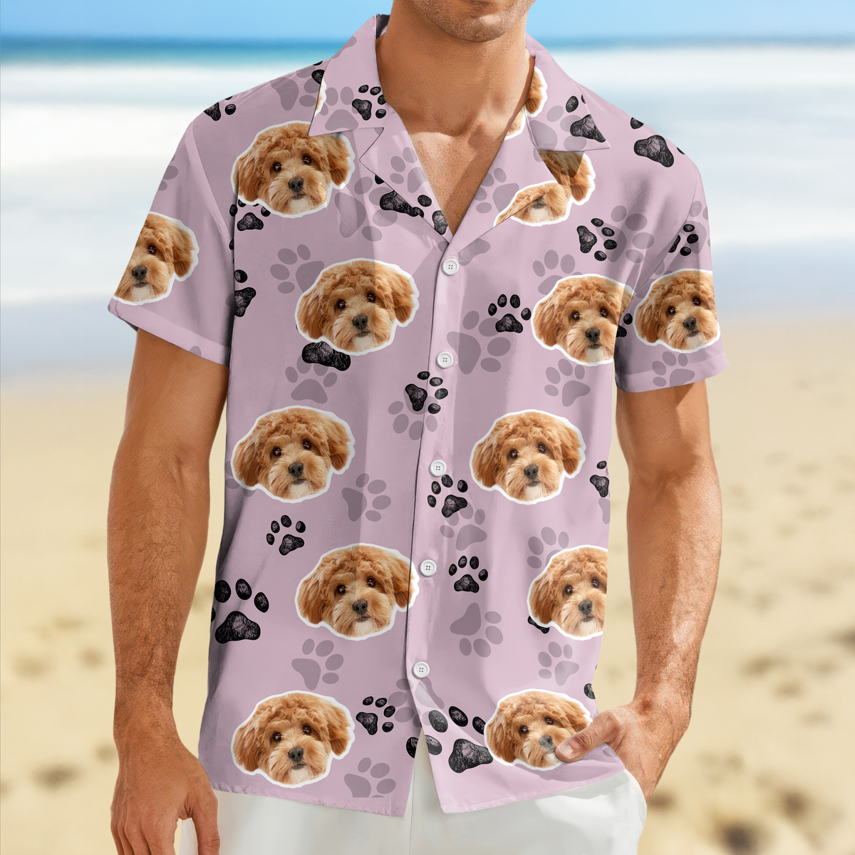 Custom Dog Face Photo Hawaii Shirt Gift For Dog Lovers CH07 911016