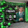 Custom Photo Graduation Backdrop Class of 2026 Party Decor CH07 910628
