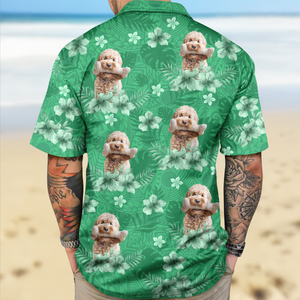 Custom Photo Dog Lovers Summer Tropical Vibe - Personalized Hawaiian Shirt LM32 893685