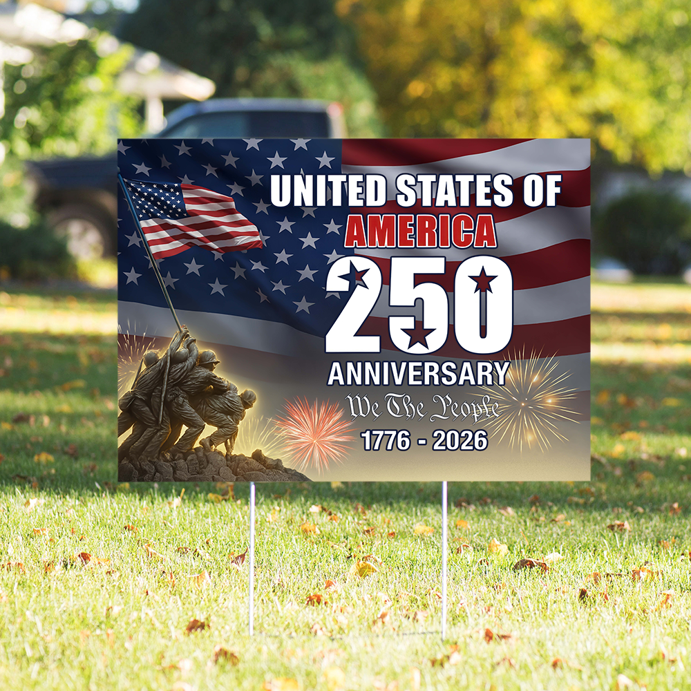 250 Years of America 1776 2026 We The People Patriotic Yard Sign CH07 896974