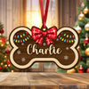 Custom Name Dog Bone Christmas Layer Wood Ornament Holiday Gift for Dog Lovers LM32 670099