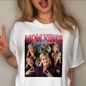 Custom Photo Mom Vibes - Personalized Cool Moms Club Retro Style Birght Shirt CH07 895346