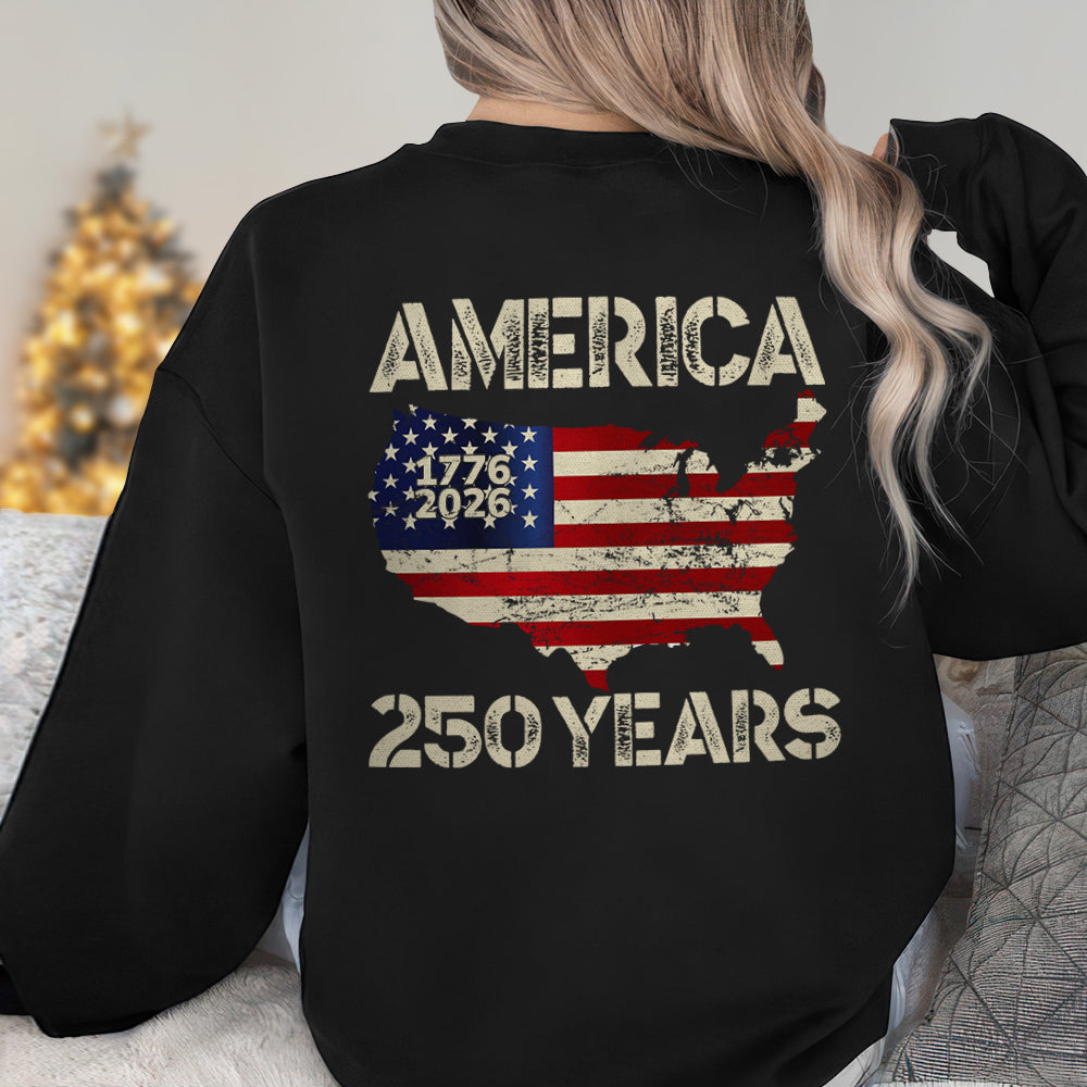 250 Years America Anniversary 250th Independence Day Back Side Dark Shirt HA75 897352