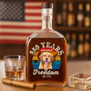 Custom Dog Photo 250 Years of Freedom EST. 1776 Whiskey Bottle LM32 895327