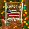 250 Years America Anniversary 250th Independence Day Whiskey Glass HA75 897356