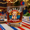 Custom Dog Photo 250 Years of Freedom EST. 1776 Whiskey Glass LM32 895325