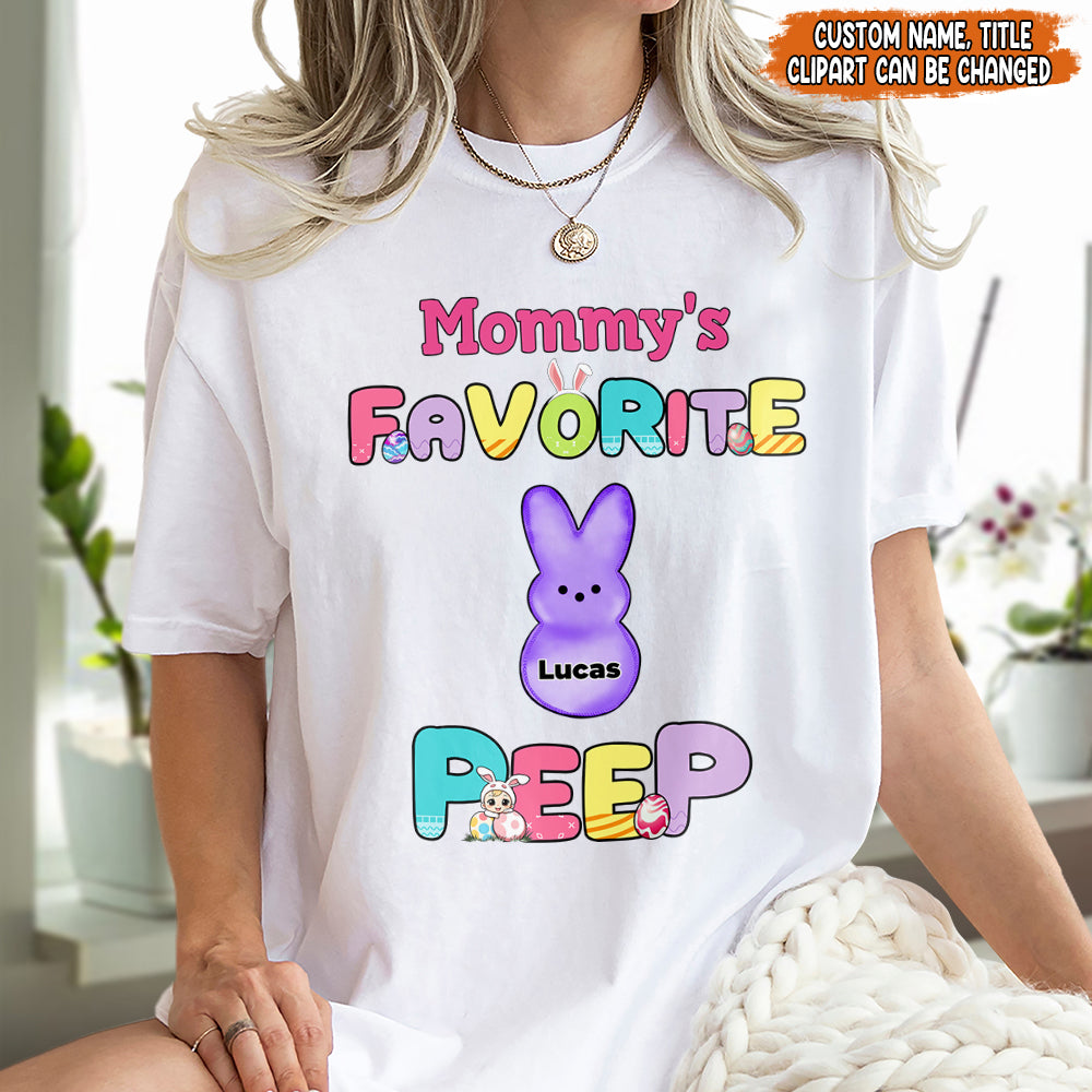 Grandma's Little Peeps Personalized Easter Shirt  Gift For Grandma Mommy CH07 895300