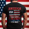 America 250 Years Semiquincentennial Back Shirt TH10 894667