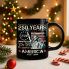 Celebrate Our America 250th Anniversary We The People Black Mug CH07 896714