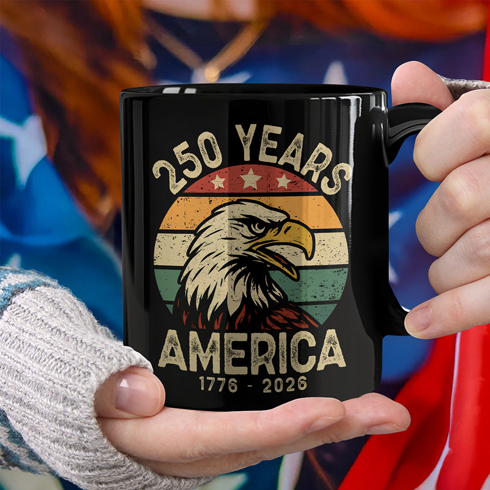 America 250 Years Black Mug TH10 894617
