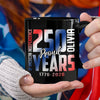 Custom Name 250 Years of American Independence Patriot Black Mug LM32 895149