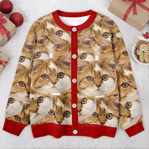 Custom Funny Cat Face Cardigan Gift For Cat Lovers CH07 899828