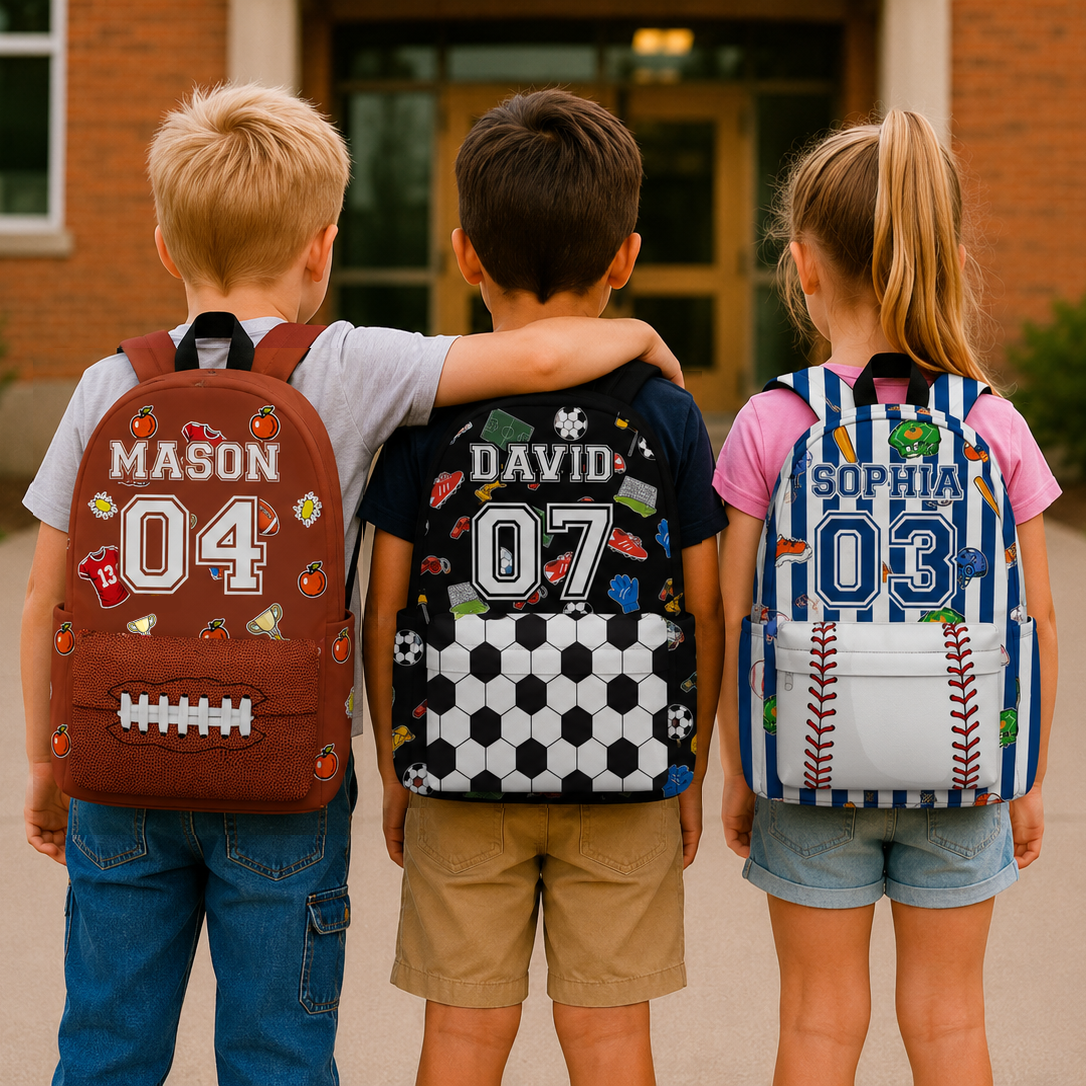 Personalized Basketball/ Football/ Baseball Backpack Back To School Gift HA75 921944