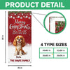 Custom 3D Cute Dog Merry Christmas and Happy New Years Door Cover LM32 897135