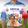 Personalized America Dog Dad Polo Shirt LM32 899113