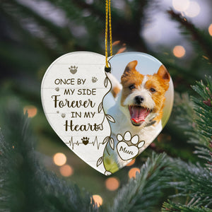 Custom Photo You Would Have Lived Forever Memorial Heart Shaped Ceramic Ornament HA75 891086