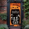 Happy Halloween With Skeleton Door Cover HO82 N369 894916