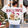 Custom Dog Cat Photo Christmas Shoulder To Shoulder Sweatshirt Gift For Pet Lovers TH10 171409