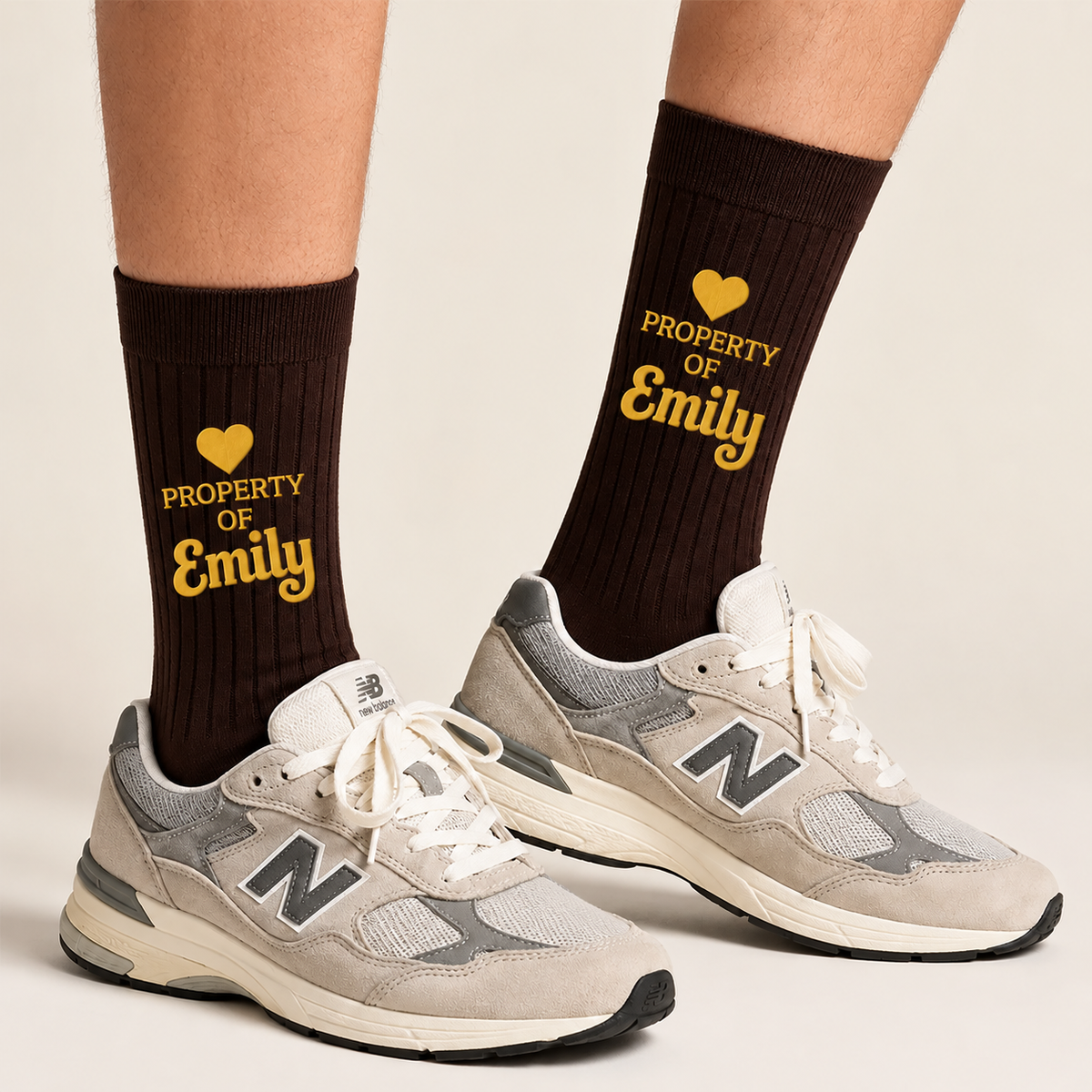 Personalized Property Of Wife Embroidered Socks Couple Gift HO82 903830