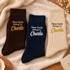 Personalized These Socks Belong To Me Embroidered Socks Couple Gift HO82 903832