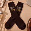 Personalized This Man Belongs To Me Embroidered Socks Couple Gift HO82 903840