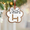 Personalized A House Is Not A Home Without Paw Prints Wooden Ornament LM32 895967