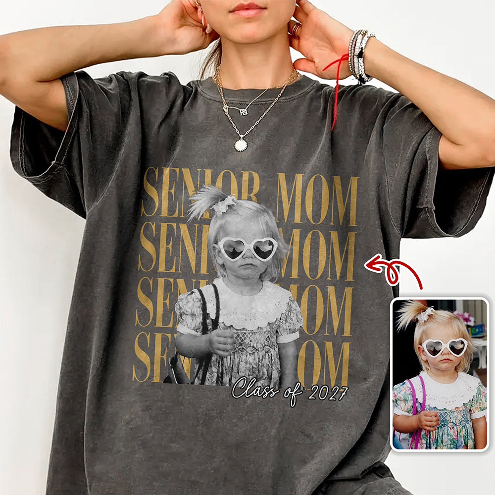 Personalized Vintage Photo Senior Dad Senior Mom Comfort Shirt HA75 922046
