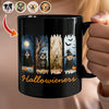 Custom Dog Photo Hallowieners Black Mug For Halloween TH10 896123