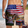 Custom Car Photo 100 Years Of Route 66 Beach Short Personalized America 250th Anniversary Gift CH07 910520