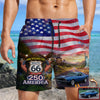 Custom Car Photo 100 Years Of Route 66 Beach Short Personalized America 250th Anniversary Gift CH07 910520