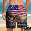 Custom Car Photo 100 Years Of Route 66 Beach Short Personalized America 250th Anniversary Gift CH07 910520