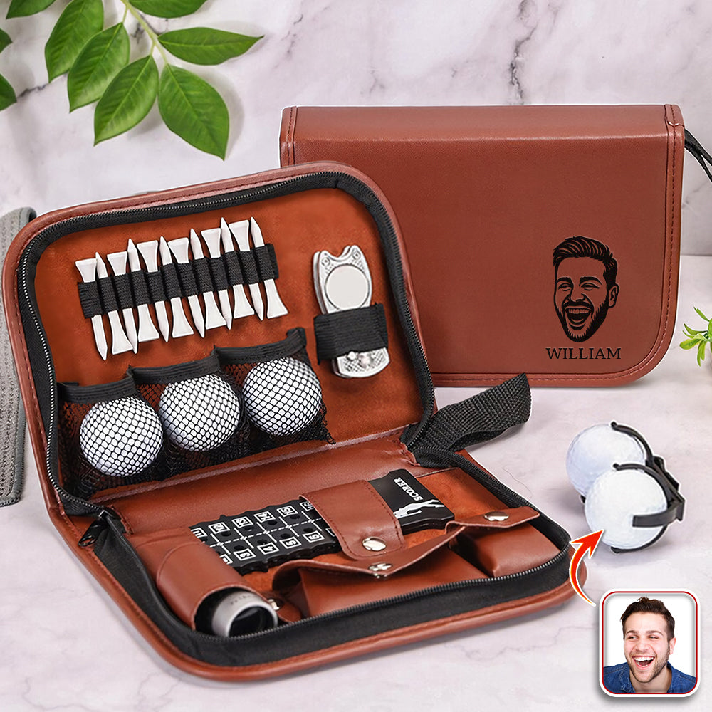 Custom Face Photo Golf Personalized Golf Gift Set Engraved Accessories for Golfer, Golf Ball Marker HA75 898510