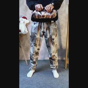 Customized Sweatpants Upload Photo Dog Cat For Men and Women's N369 HO82 888950 54298