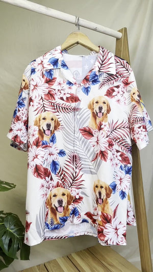 America Flag Hawaiian Shirt, Upload Dog Photo TA29 888382