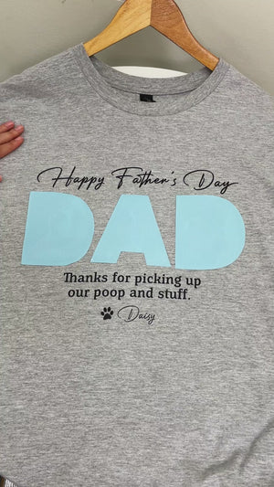 Upload Photo Happy Father's Day, Dog Shirt TA29 888267