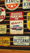 Custom Photo Reserved Parking For Car Metal Sign N304 888569