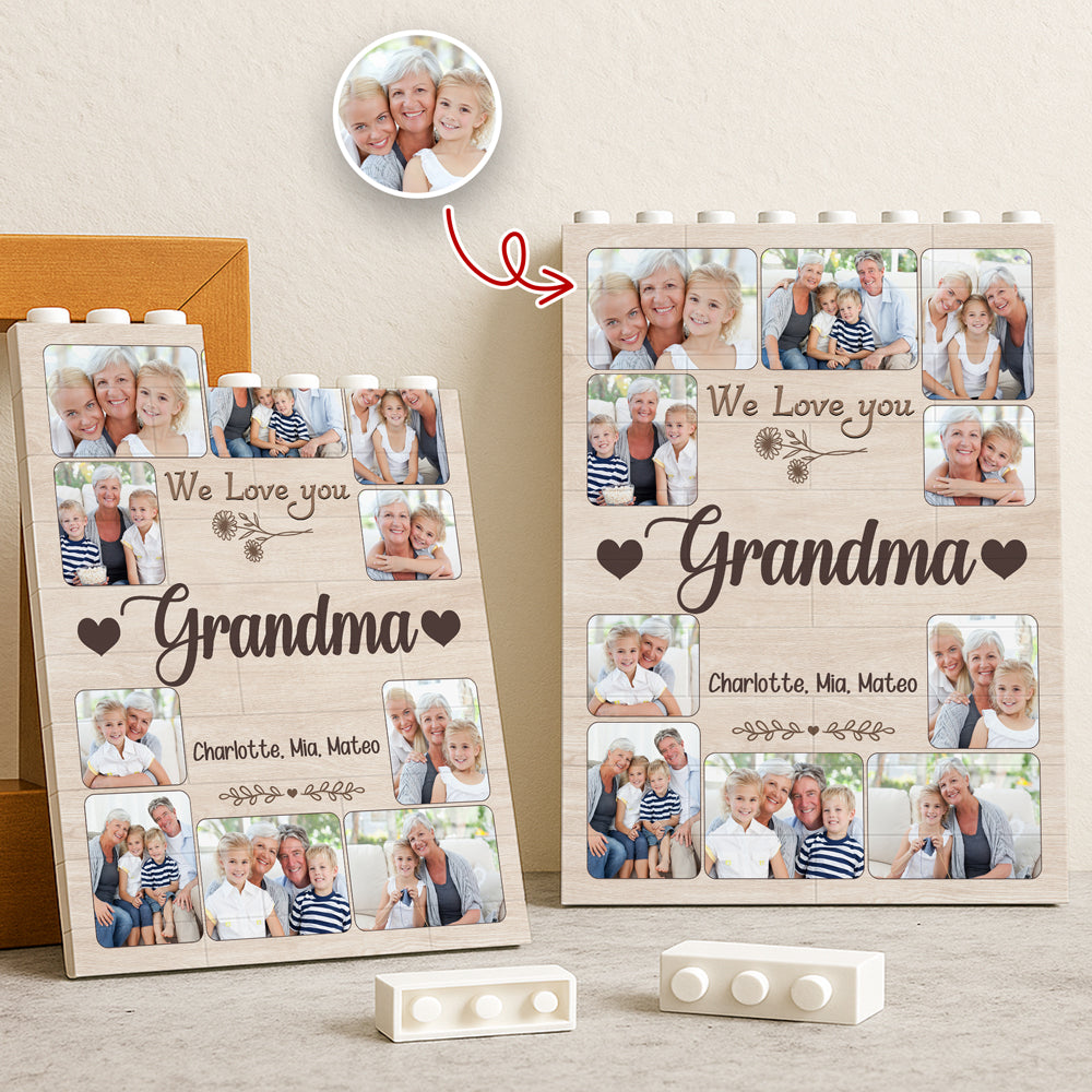 Custom Photo Mom We Love You Building Brick Blocks Mother's Day Gift HA75 920648