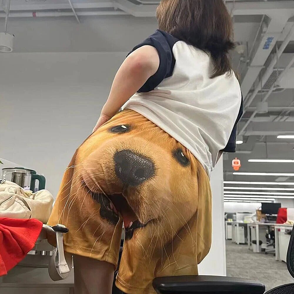 Custom Funny Dog Face On Butt, Adult Funny Short For Men & Women LM32 670153
