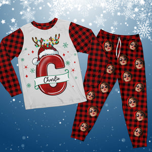 Custom Photo And Name With Flannel Design Christmas Sleepwear TH10 891511