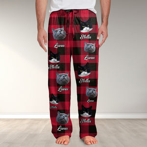 Custom Cat Photo With Christmas Background Man's Pants TH10 891457