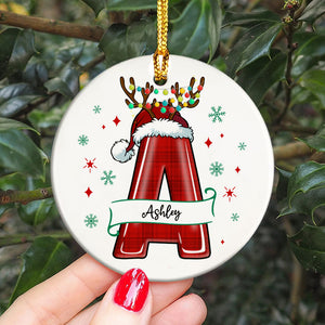 Custom Alphabet And Name Christmas Ceramic Ornament TH10 891407