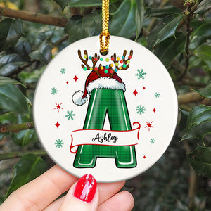 Custom Alphabet And Name Christmas Ceramic Ornament TH10 891407