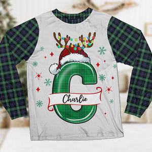 Custom Photo And Name With Flannel Design Christmas Sleepwear TH10 891511