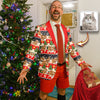 Custom Cat Photo With Christmas Pattern Family Men's Suits HO82 900430
