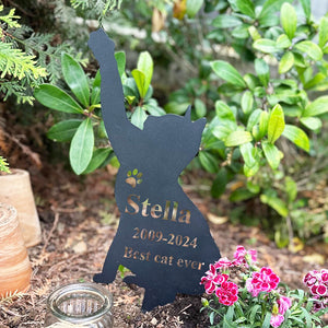 Custom Name Cat Memorial Garden Stake TH10 891503