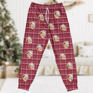 Custom Photo And Name With Flannel Design Christmas Sleepwear TH10 891511